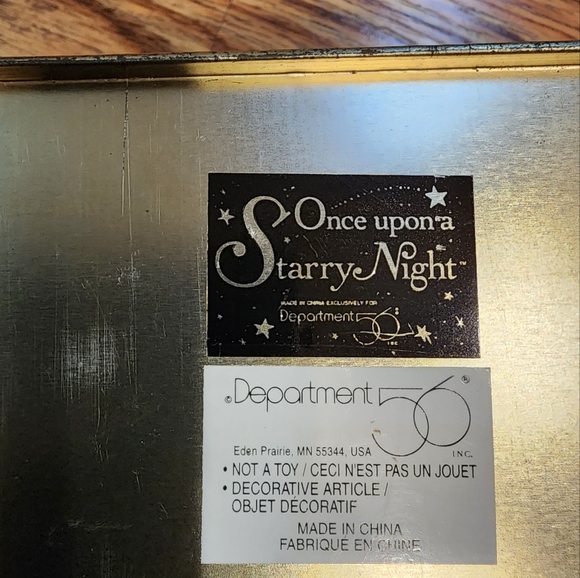Set of 2 Vintage Department 56 Tins Once Upon a Starry Night - Picture 10 of 15